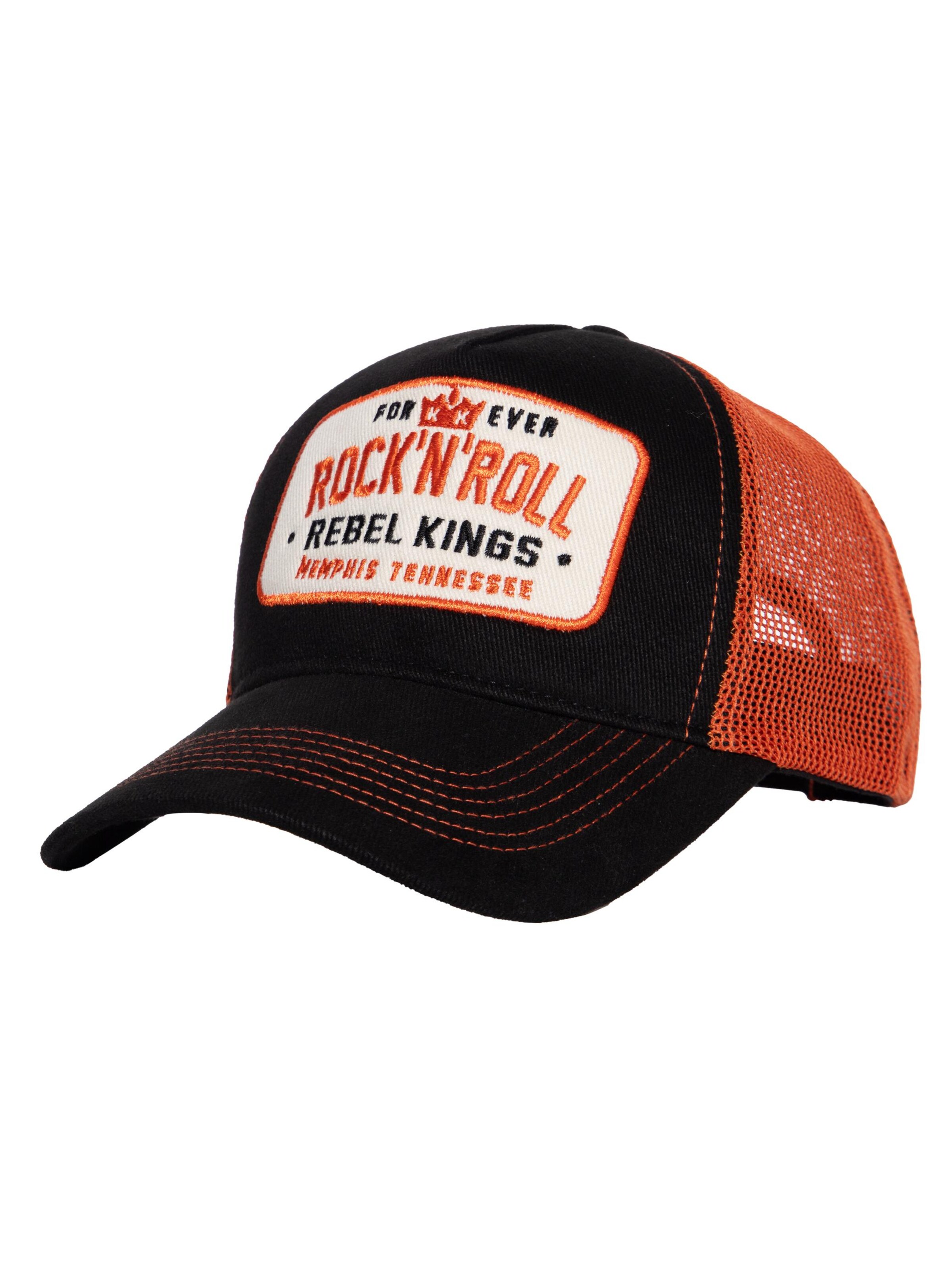 King Kerosin Cap 'Forever Rock'n'Roll'‌‌‌‌ in Schwarz: Vorderseite