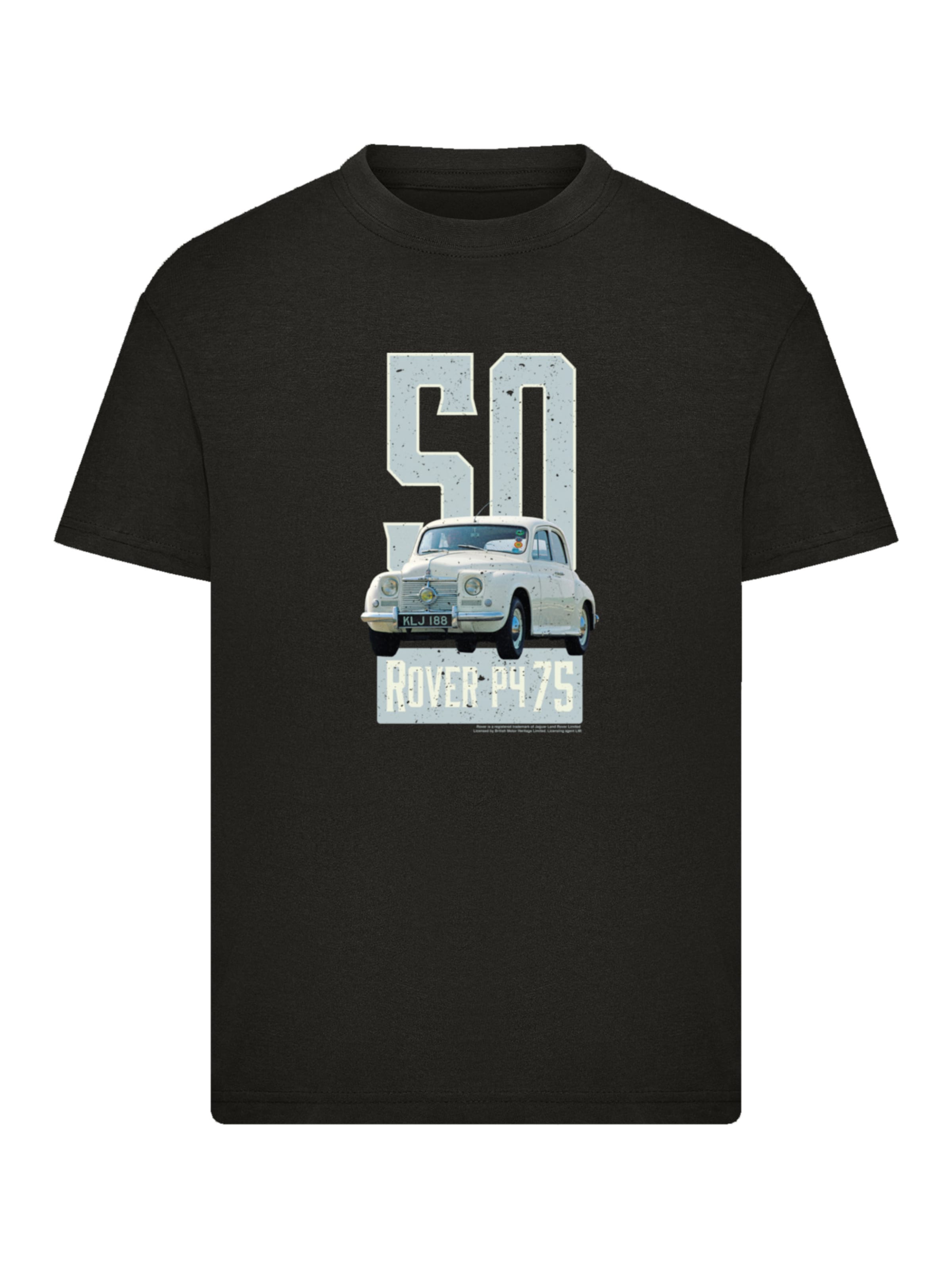F4NT4STIC Shirt 'British Motor Heritage Rover P4 75 1950 Car' in Black: front