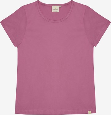 greenjama Pajama Shirt 'Single Jersey' in Purple: front