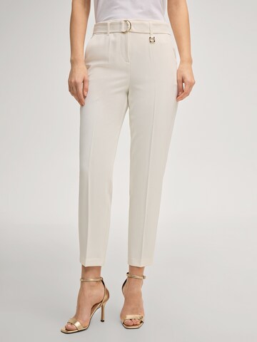 Coupe slim Pantalon à plis 'Penja' JOOP! en blanc : devant