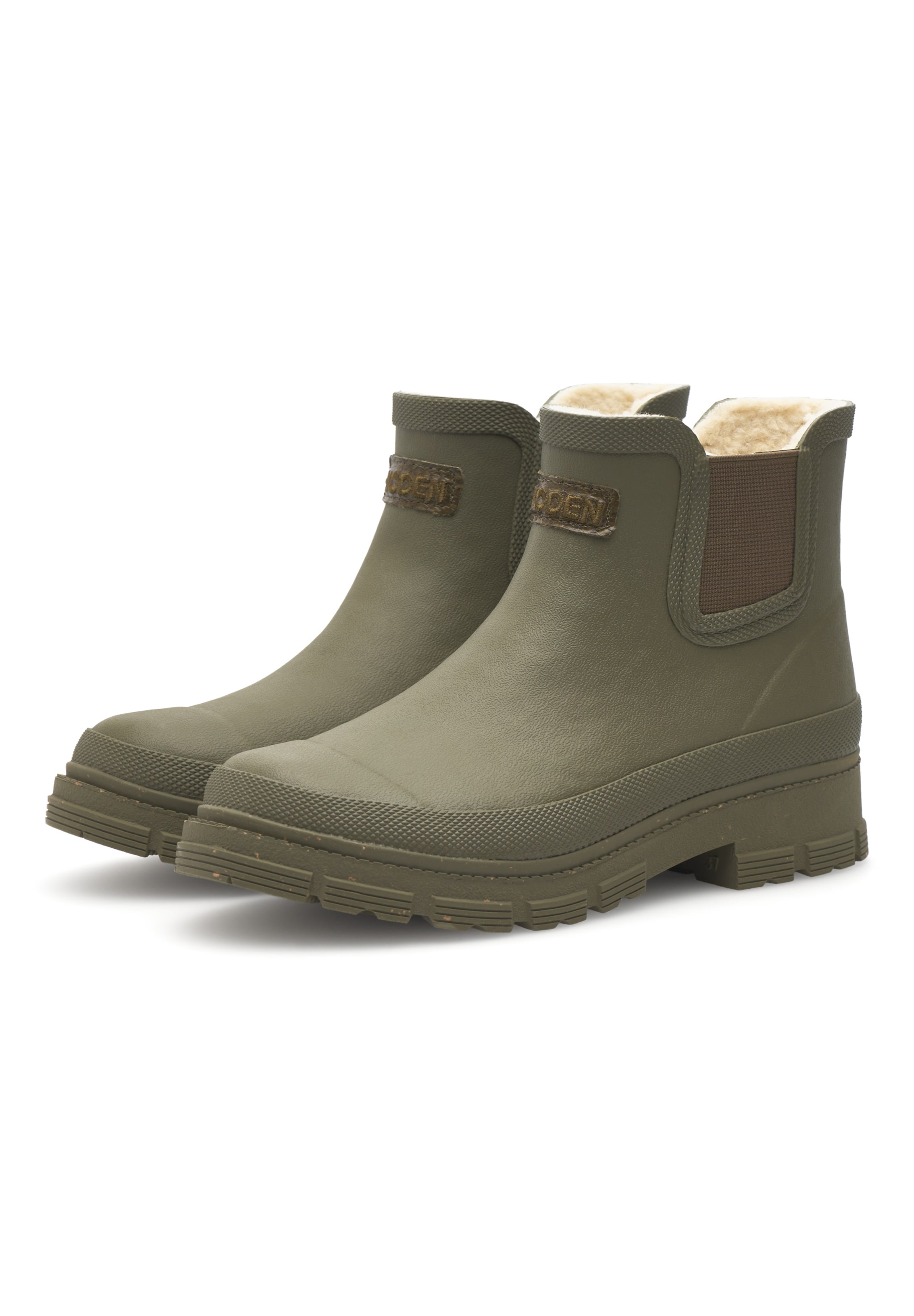 WODEN Rubber boot 'Liv Waterproof' in Green: front