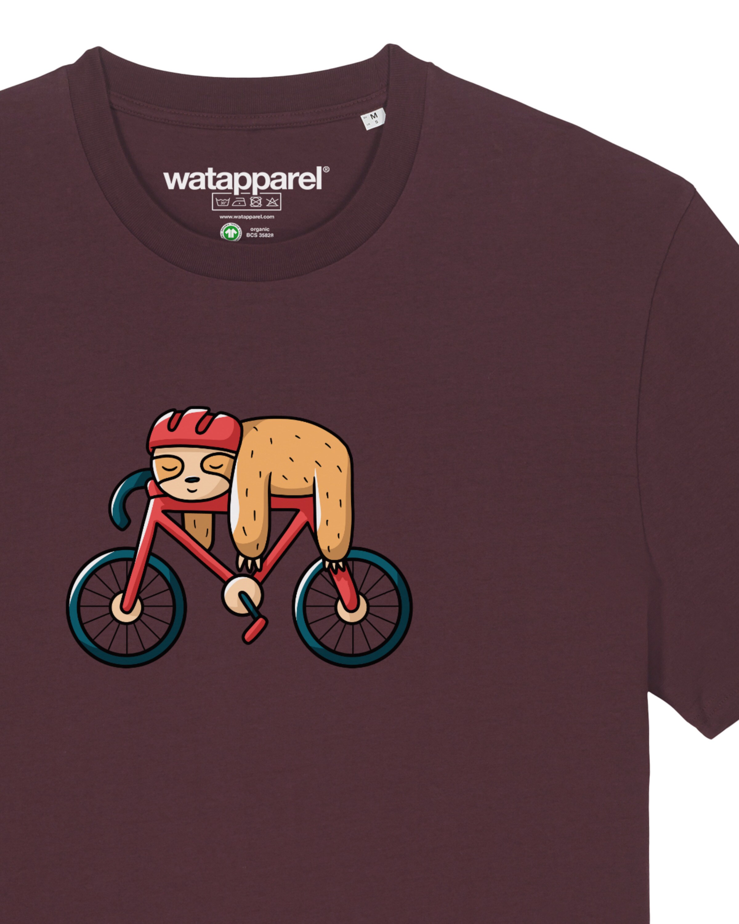 Watapparel T-Shirt ' Sloth ' in Rot