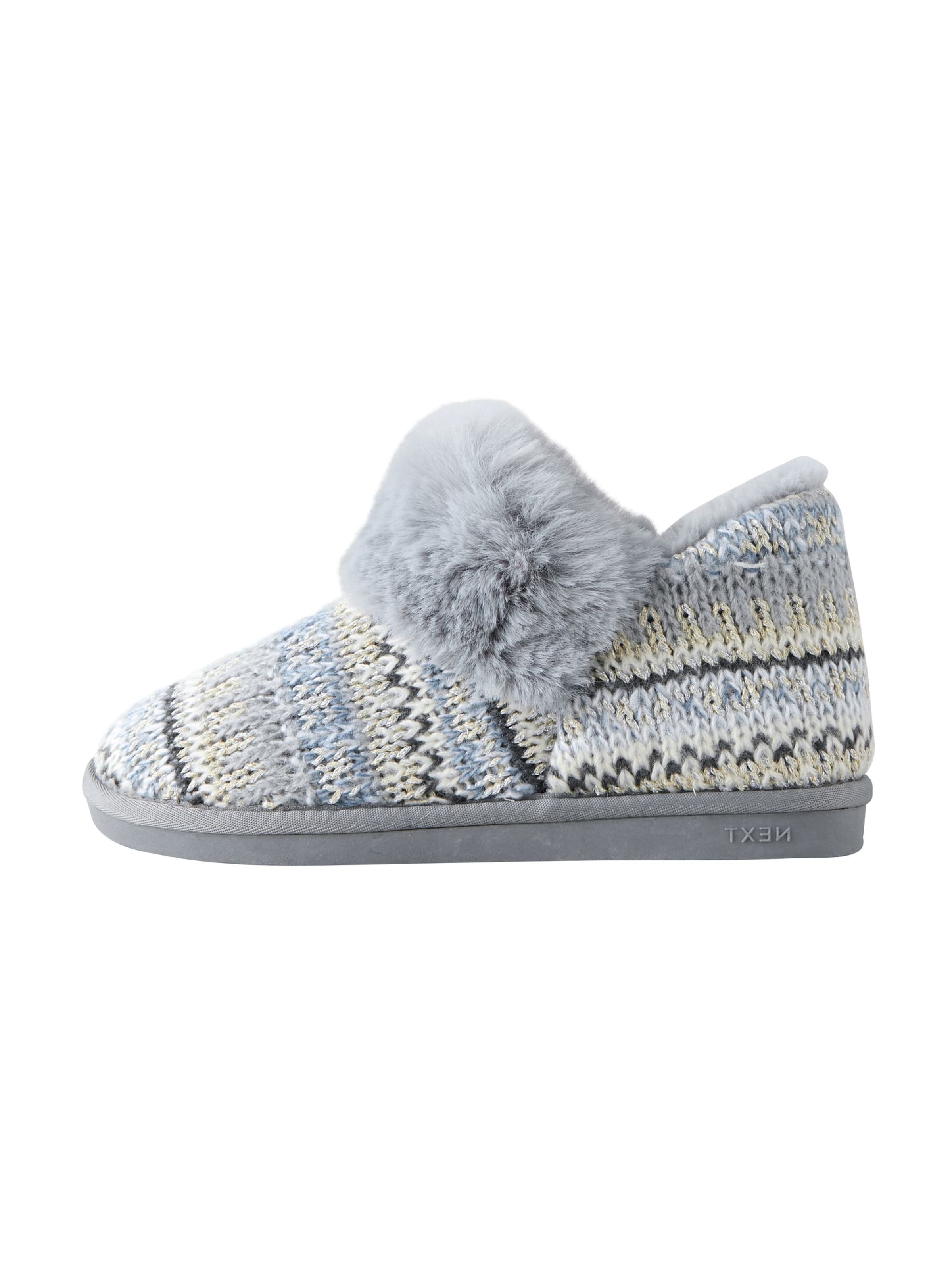 Pantoufle Next en gris : devant
