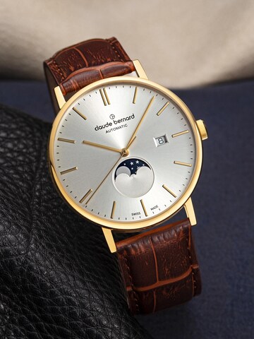 Claude Bernard Analog Watch 'Moon Phase' in Gold