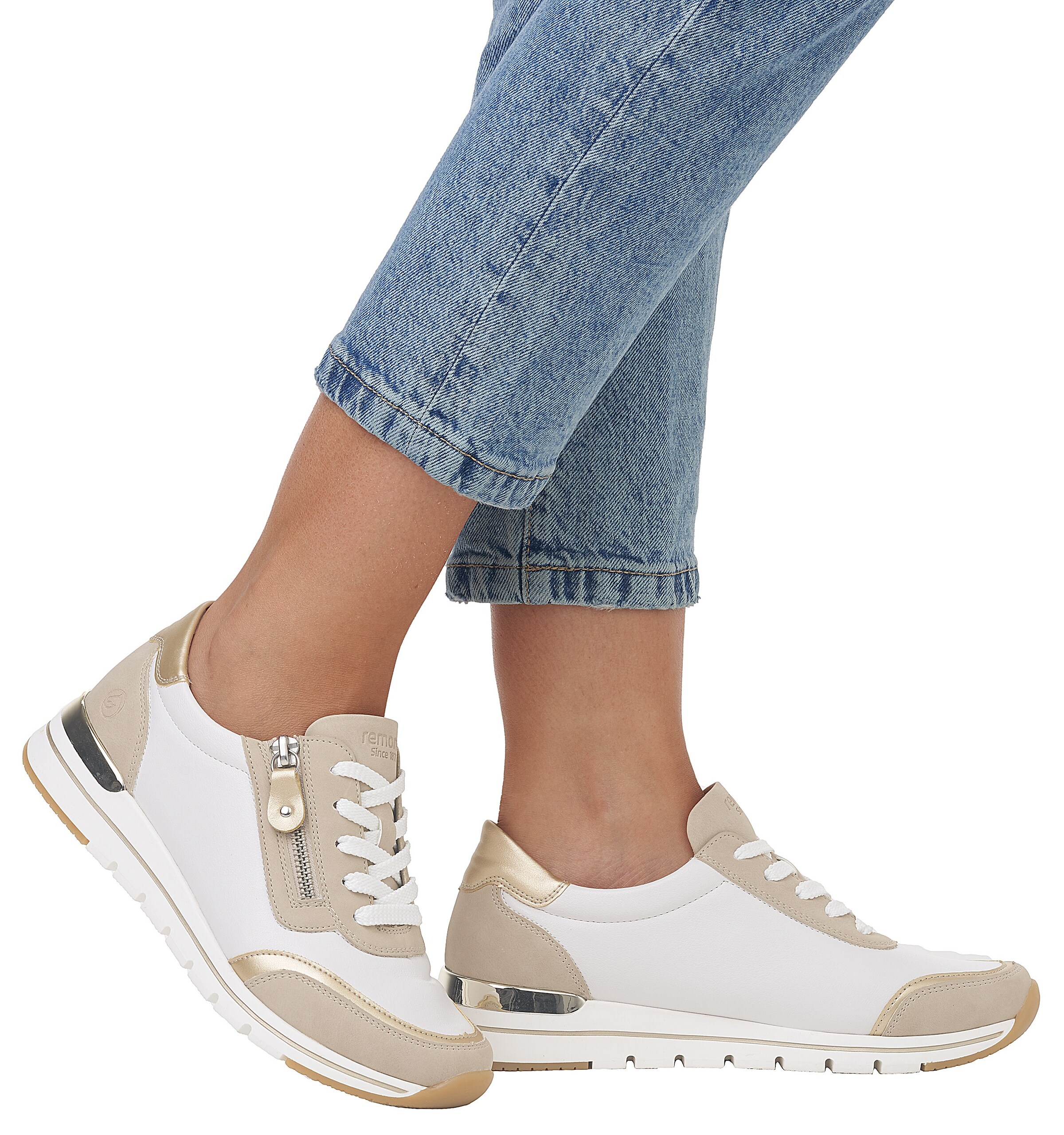 REMONTE Sneakers laag in Wit: voorkant