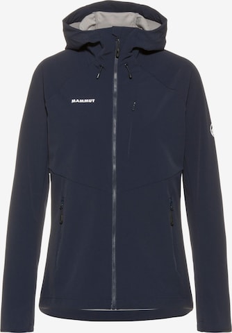 MAMMUT Outdoorjas in Blauw: voorkant