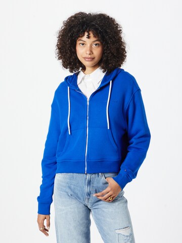 TOMMY HILFIGER Zip-Up Hoodie in Blue: front