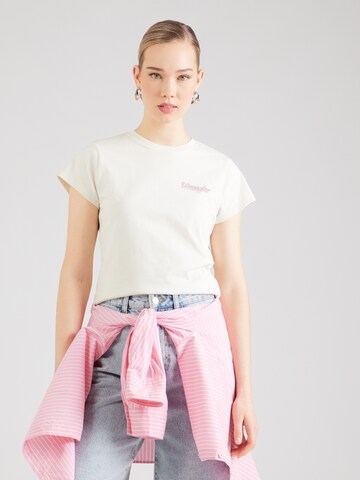 WRANGLER Shirt 'SHRUNKEN BAND' in Wit: terug