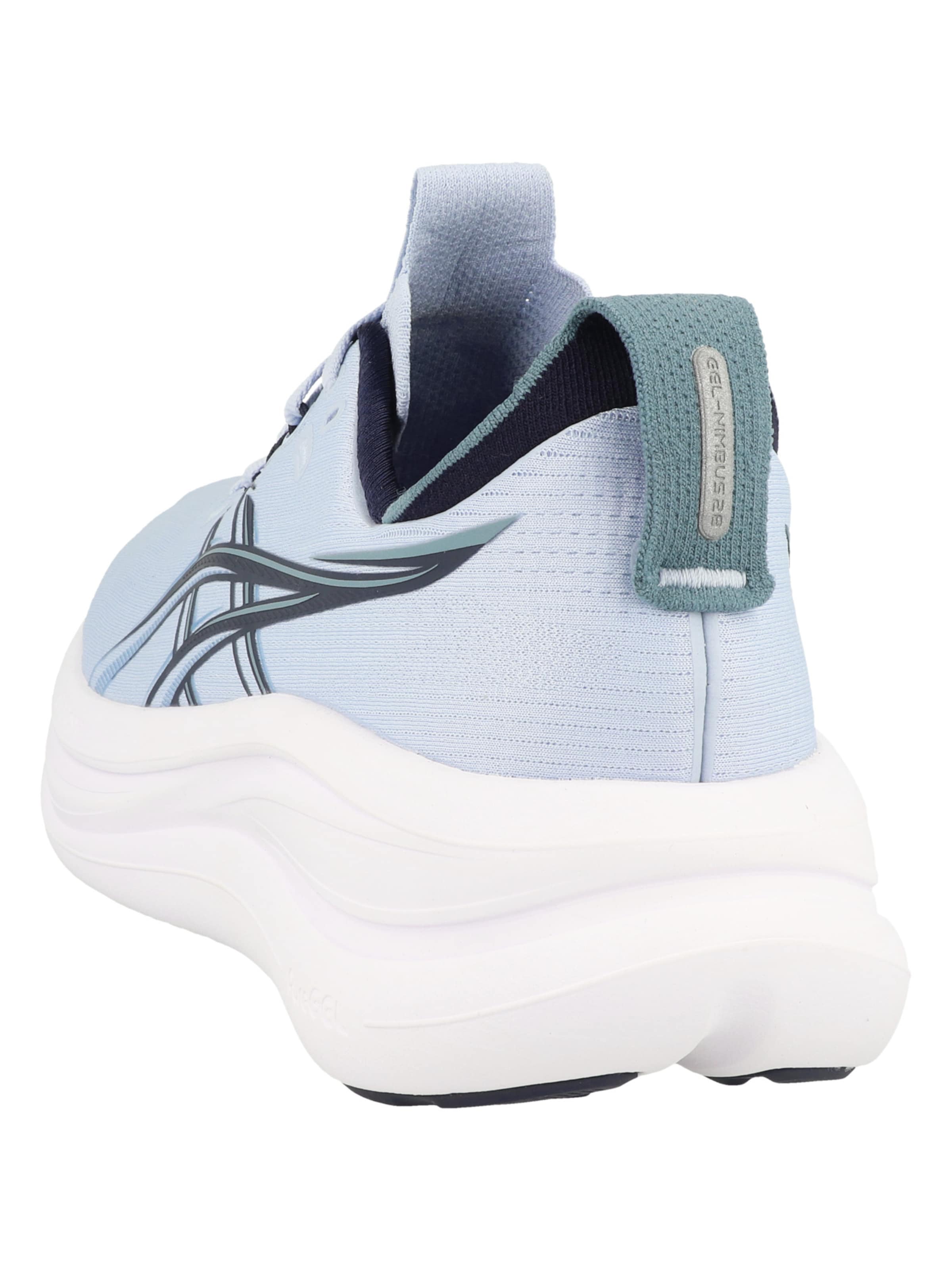 ASICS Loopschoen 'Gel-Nimbus 28' in Blauw: terug