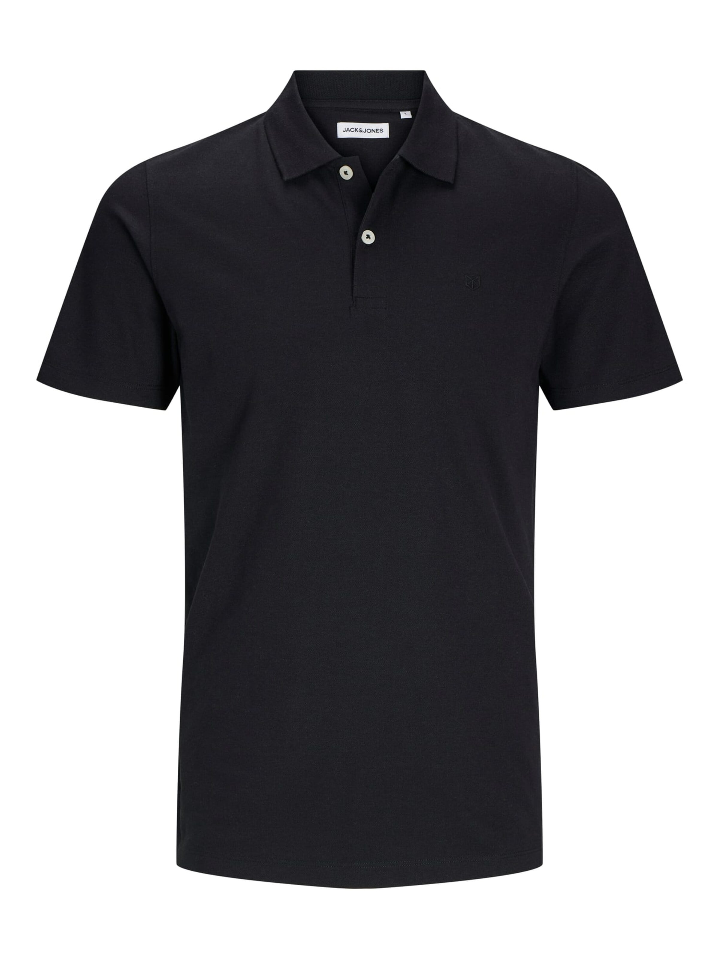 JACK & JONES Tricot 'Paulos' in Zwart: voorkant