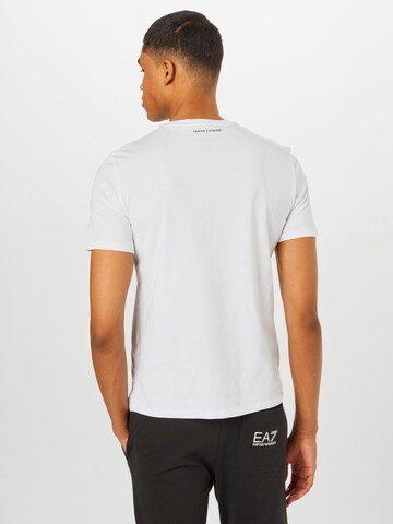 balta ARMANI EXCHANGE Marškinėliai