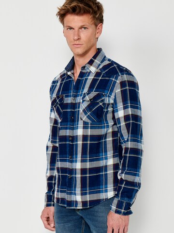 KOROSHI Regular fit Overhemd in Blauw