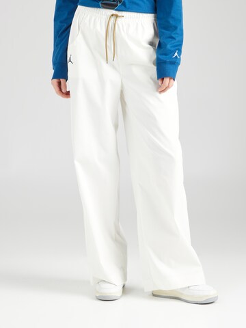 Jordan Wide leg Broek in Wit: voorkant