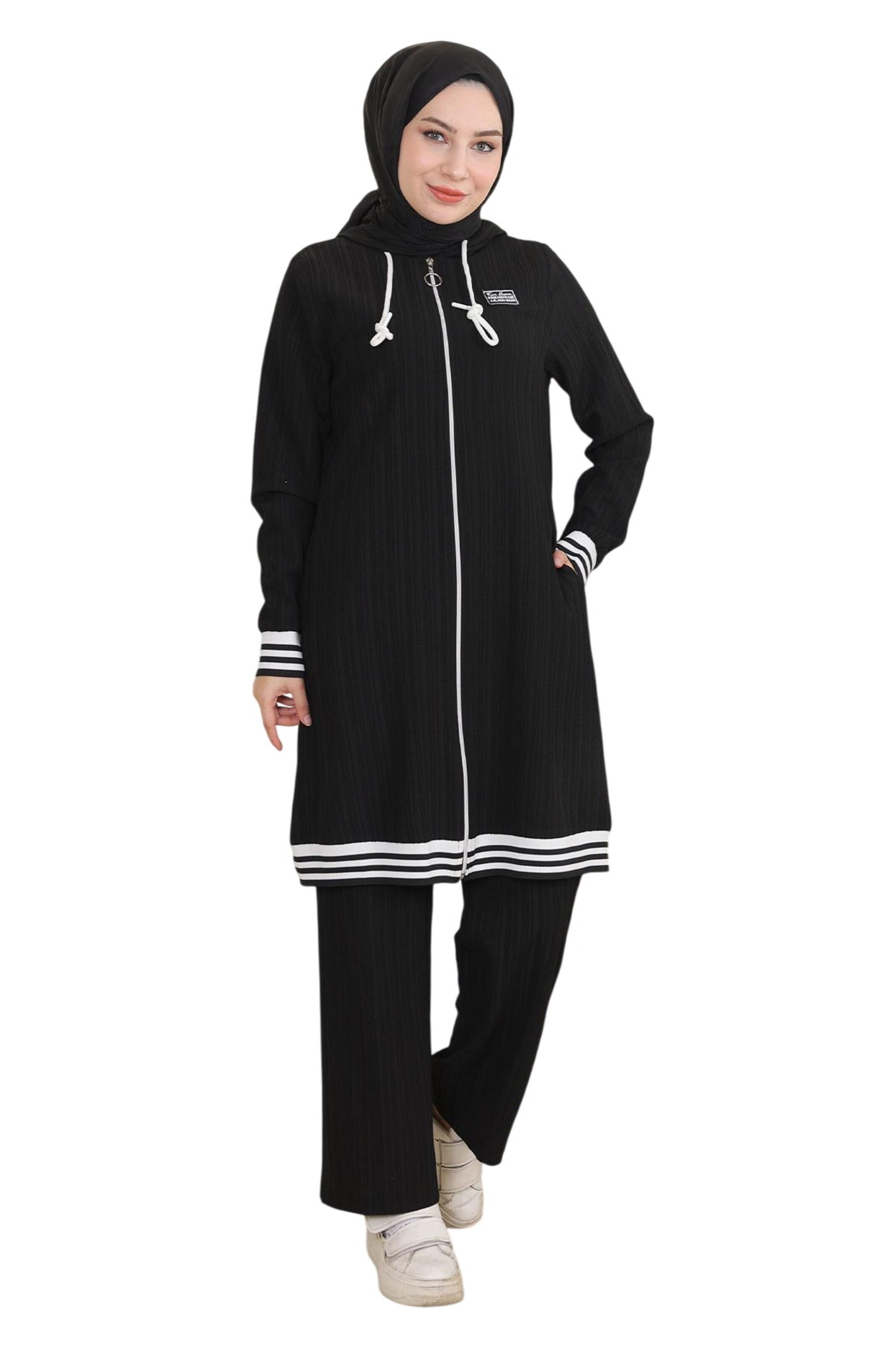 MODAMIHRAM Broekpak in Zwart: voorkant