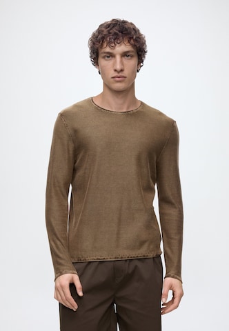 Pull-over QS en marron : devant