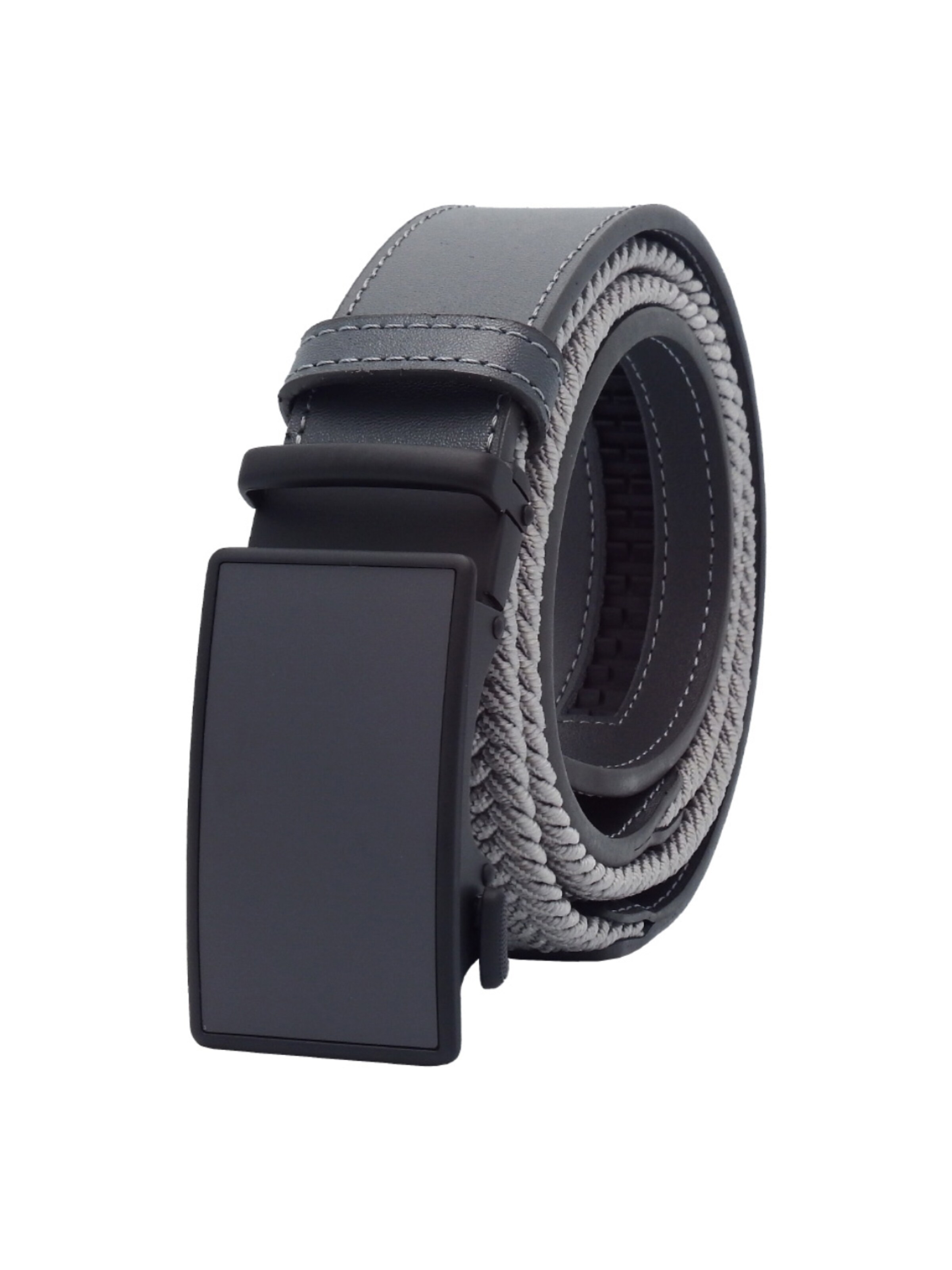 ktleathers Bælte 'Men’s Elastic Braided Belt KT7004' i grå