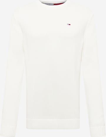 Tommy Jeans Sweater 'Essential' in White: front