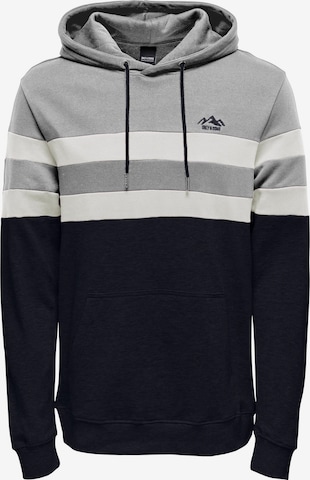 Only & Sons Sweatshirt 'Jacob' in Blue: front