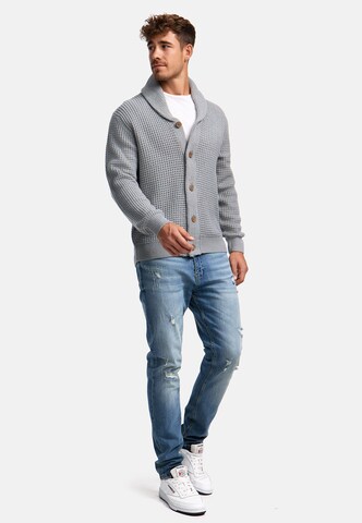 INDICODE JEANS Knit cardigan ' Brandox ' in Grey
