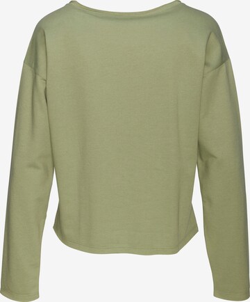 Sweat-shirt LASCANA en vert