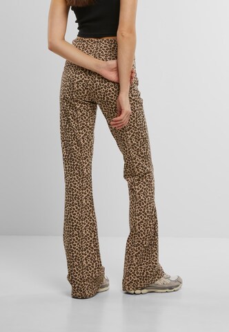 évasé Pantalon DEF en marron