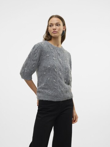 VERO MODA Trui 'NOVA' in Grijs: voorkant