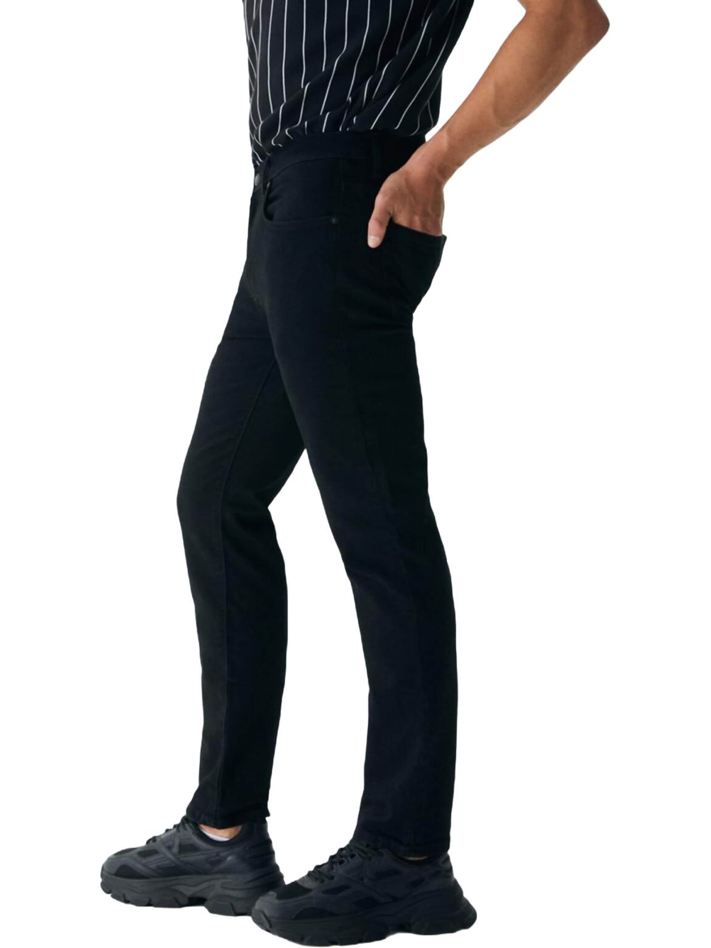LTB Jeans - Slimfit Vaquero 'LTB Jeans Herren Sawyer Y Slim Mid Waist Jeans' en negro