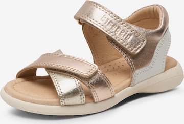 BISGAARD - Zapatos abiertos 'Sofie' en oro: frente