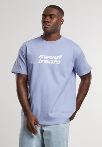 Mister Tee Shirt 'Candy Loving' in Blauw: voorkant