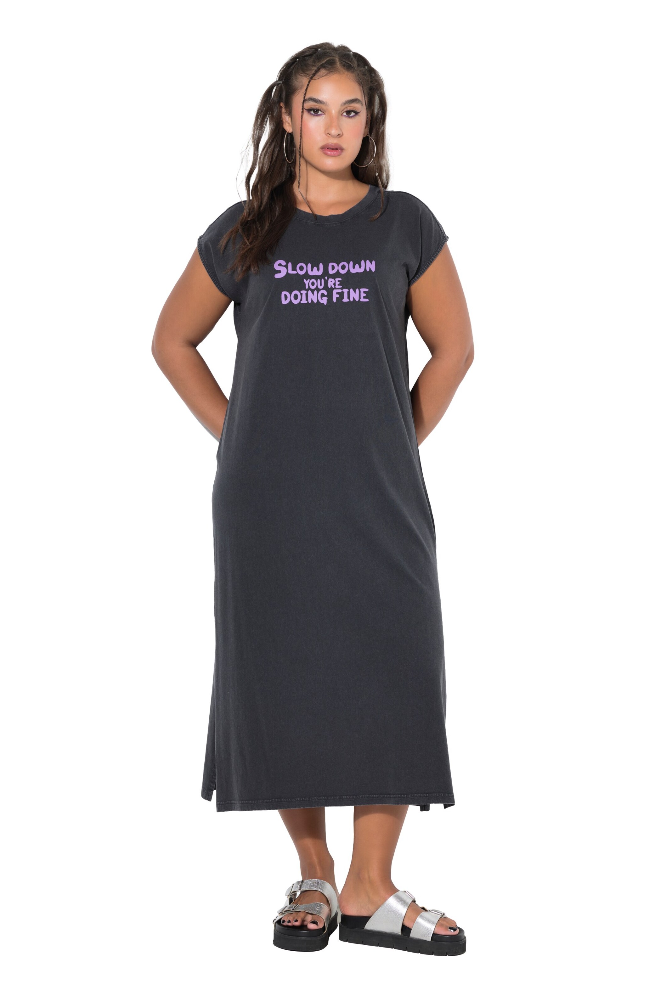 Studio Untold Kleid in Grau: Vorderseite