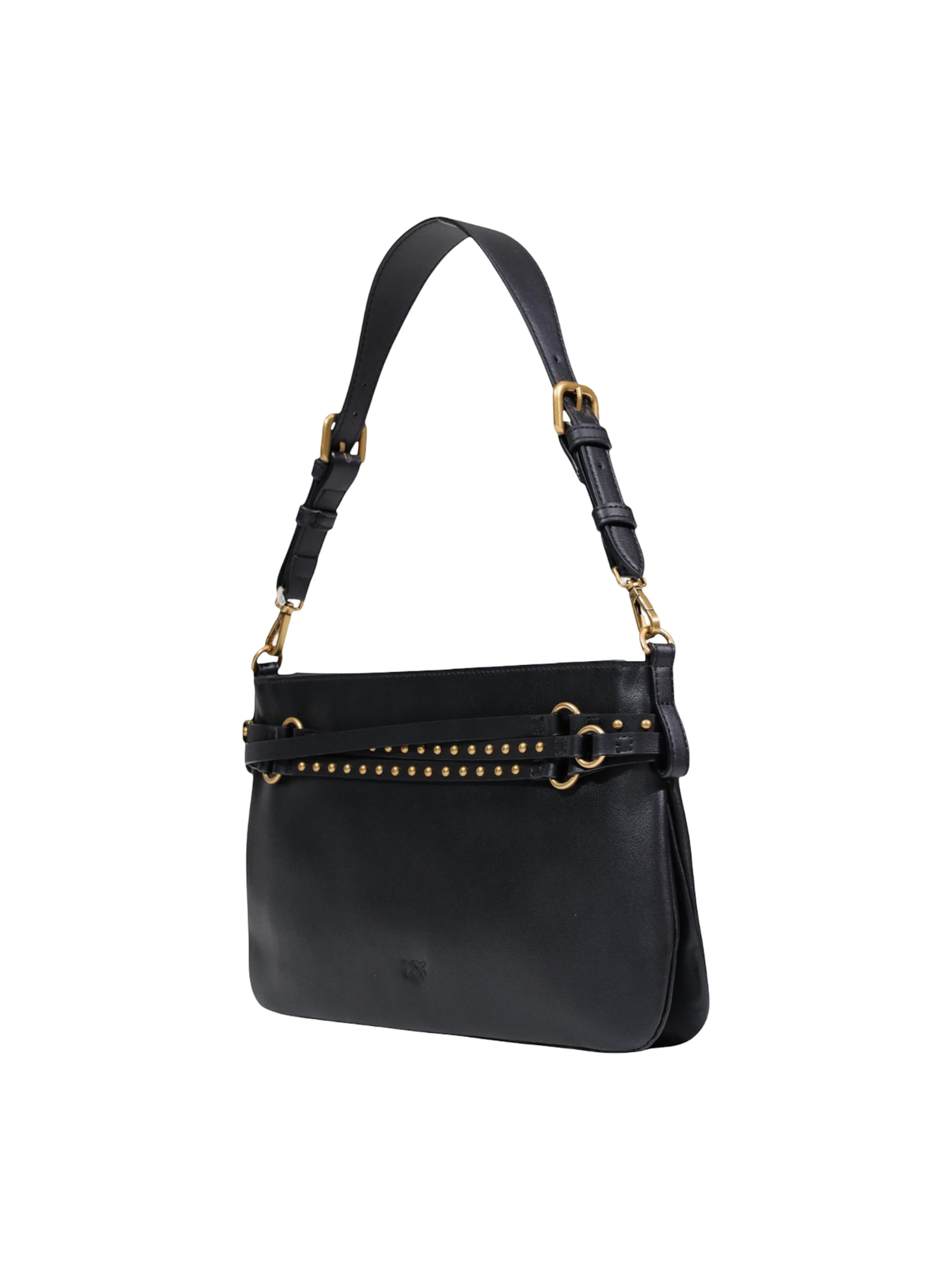PINKO Skuldertaske 'BELT BAG CLASSIC VITELLO MORBI 106176 A0QO' i sort