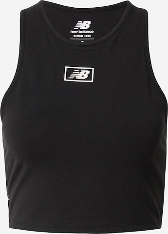 new balance Sports top in Black: front