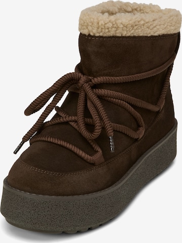 Marc O'Polo Snow Boots 'Pia' in Brown: front