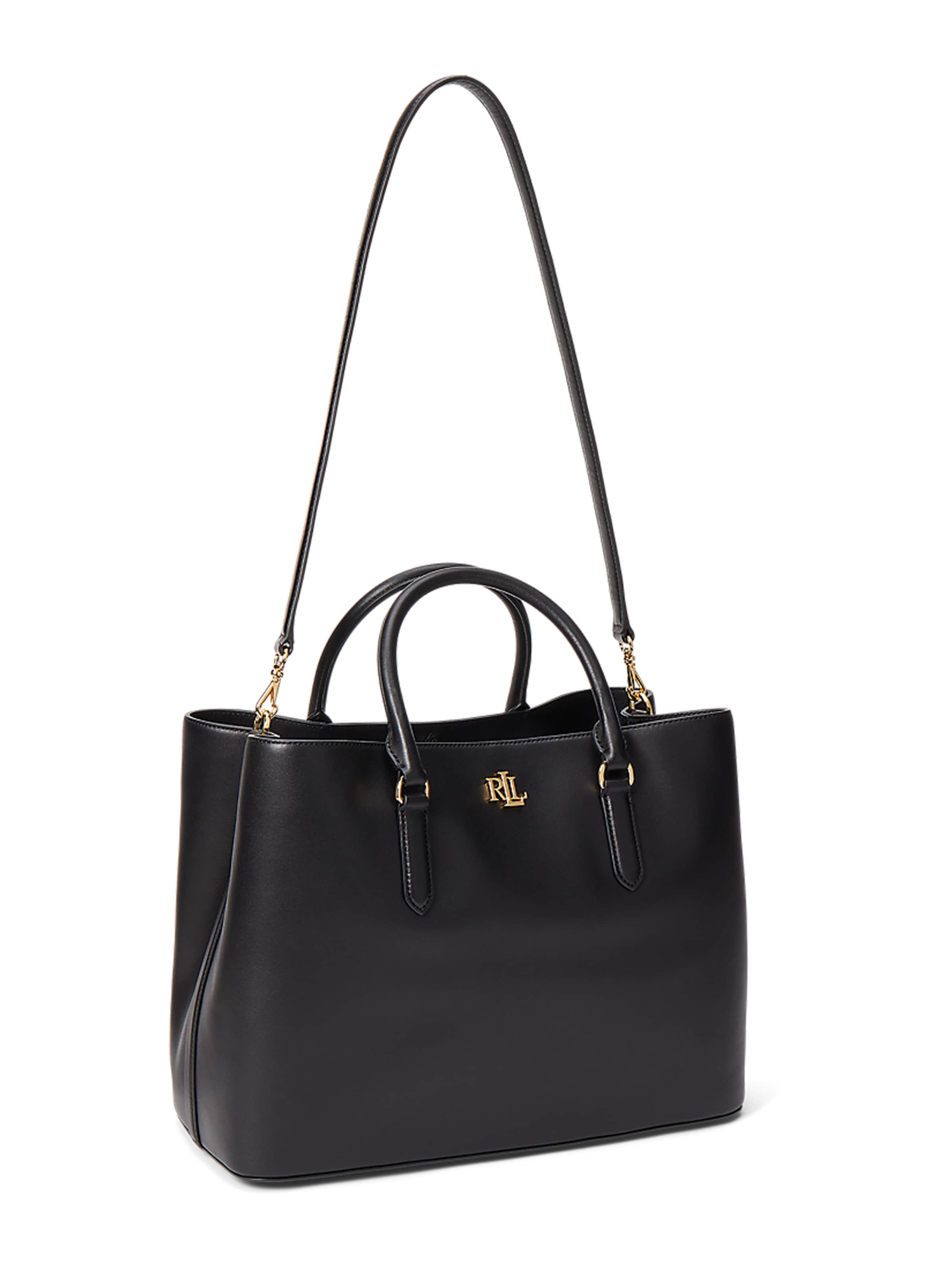 Lauren Ralph Lauren Τσάντα χειρός 'MARCY' σε μαύρο: μπροστά