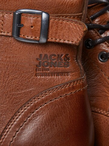 JACK & JONES Buty sznurowane 'SHELBY' w kolorze brązowy