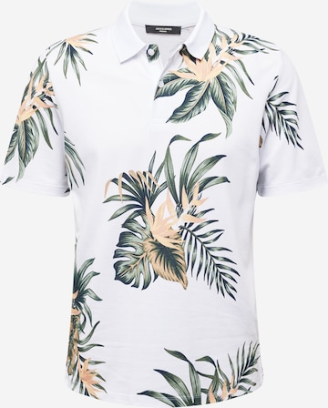 T-Shirt 'PALMA' JACK & JONES en blanc : devant