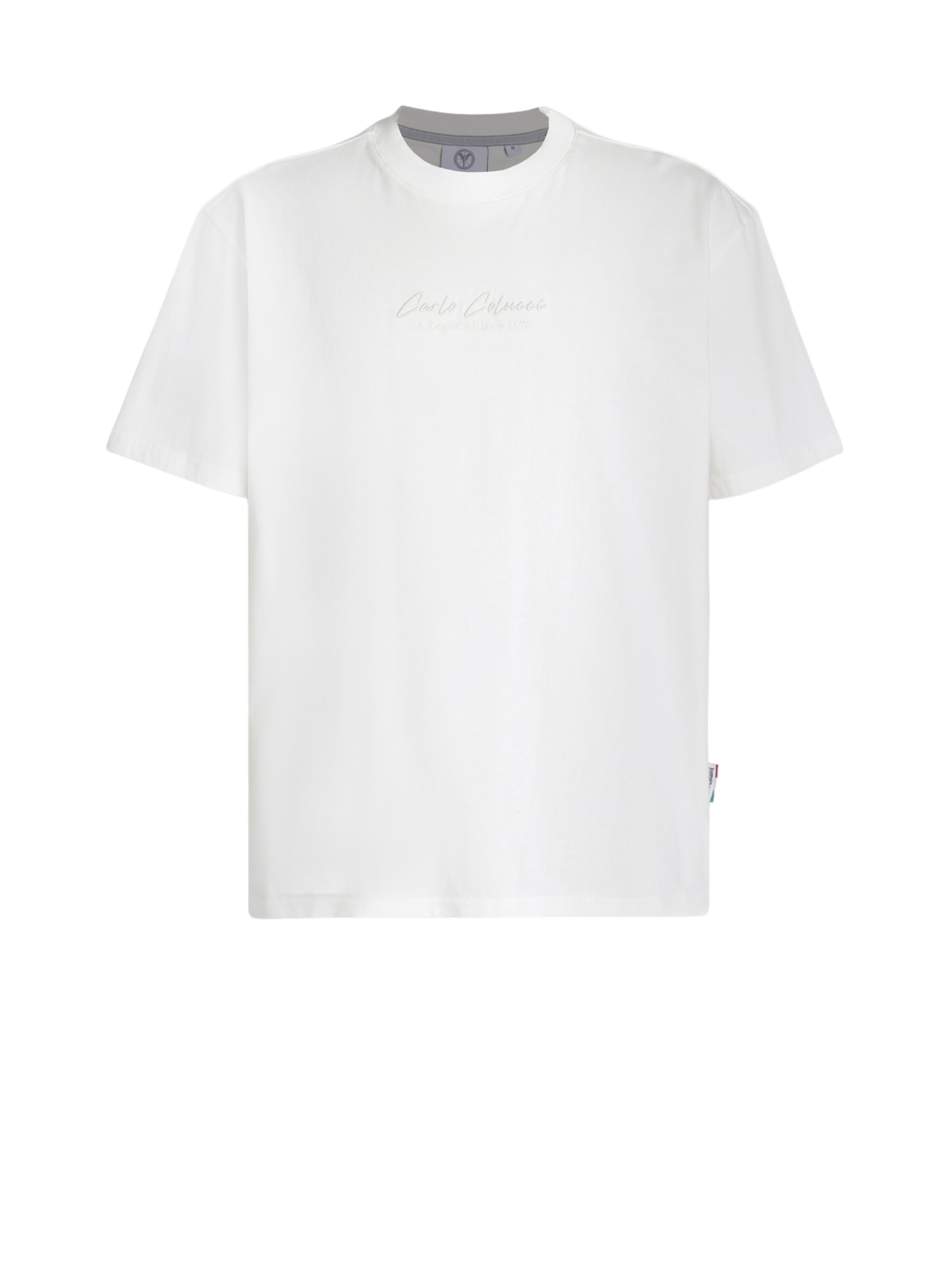 Carlo Colucci Shirt in S in de kleur Wit / Offwhite, Productweergave