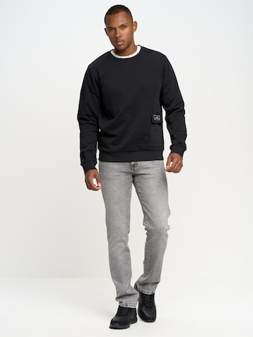 BIG STAR Sweatshirt 'Hugoner' in Black