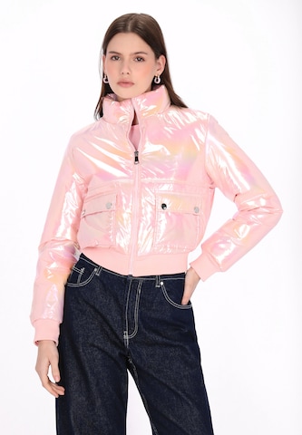 MYMO - Casaco meia-estação em rosa: frente