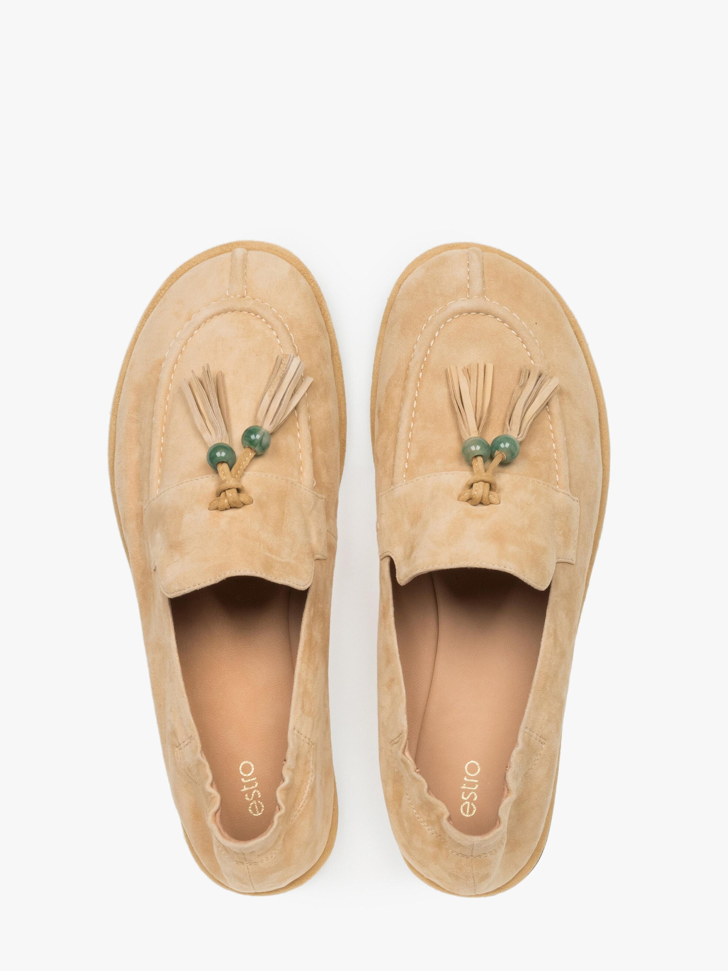 Estro Moccasin '038' in Beige