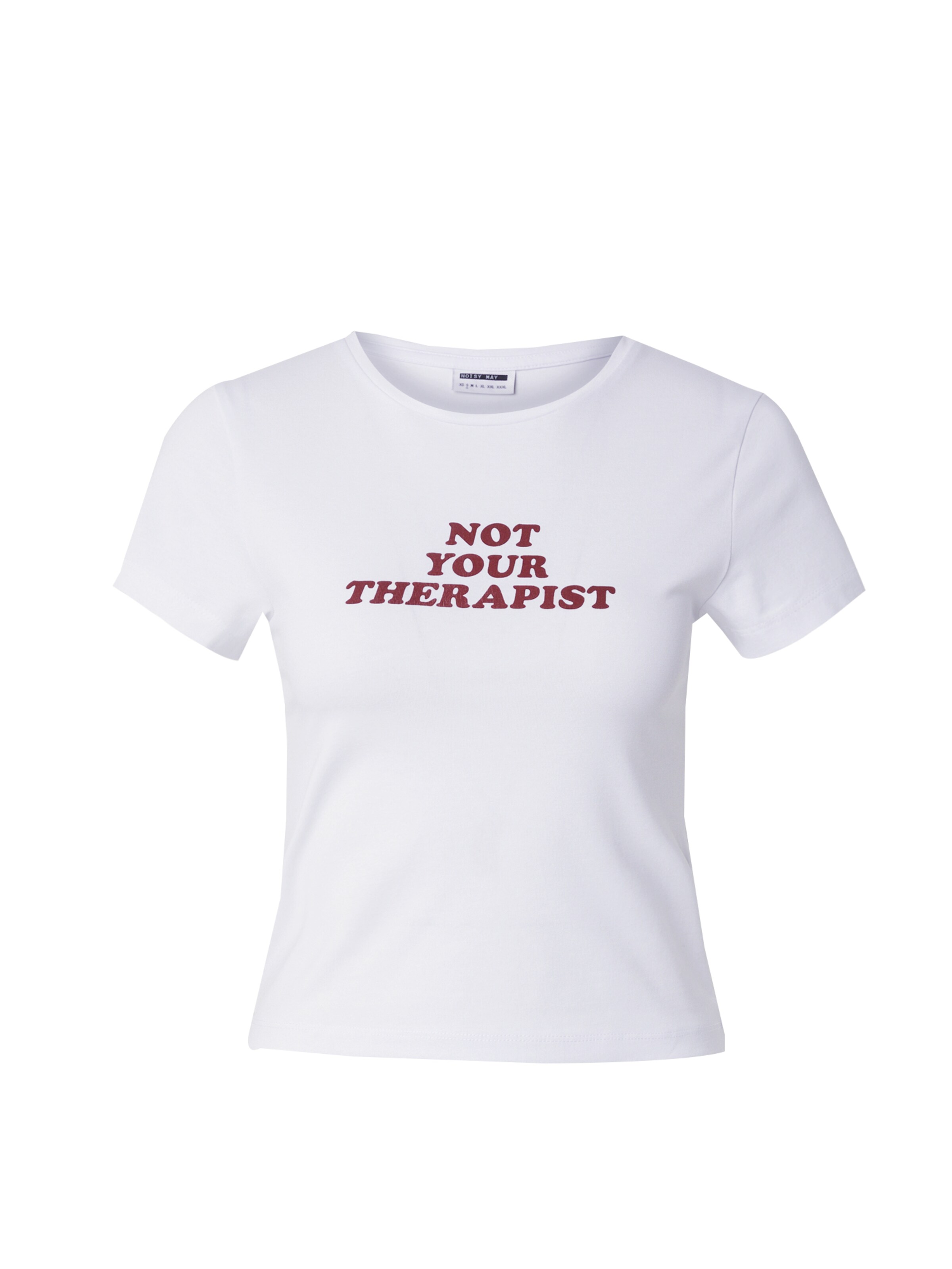 Noisy may T-shirt 'NMMOLLY' i vit: framsida