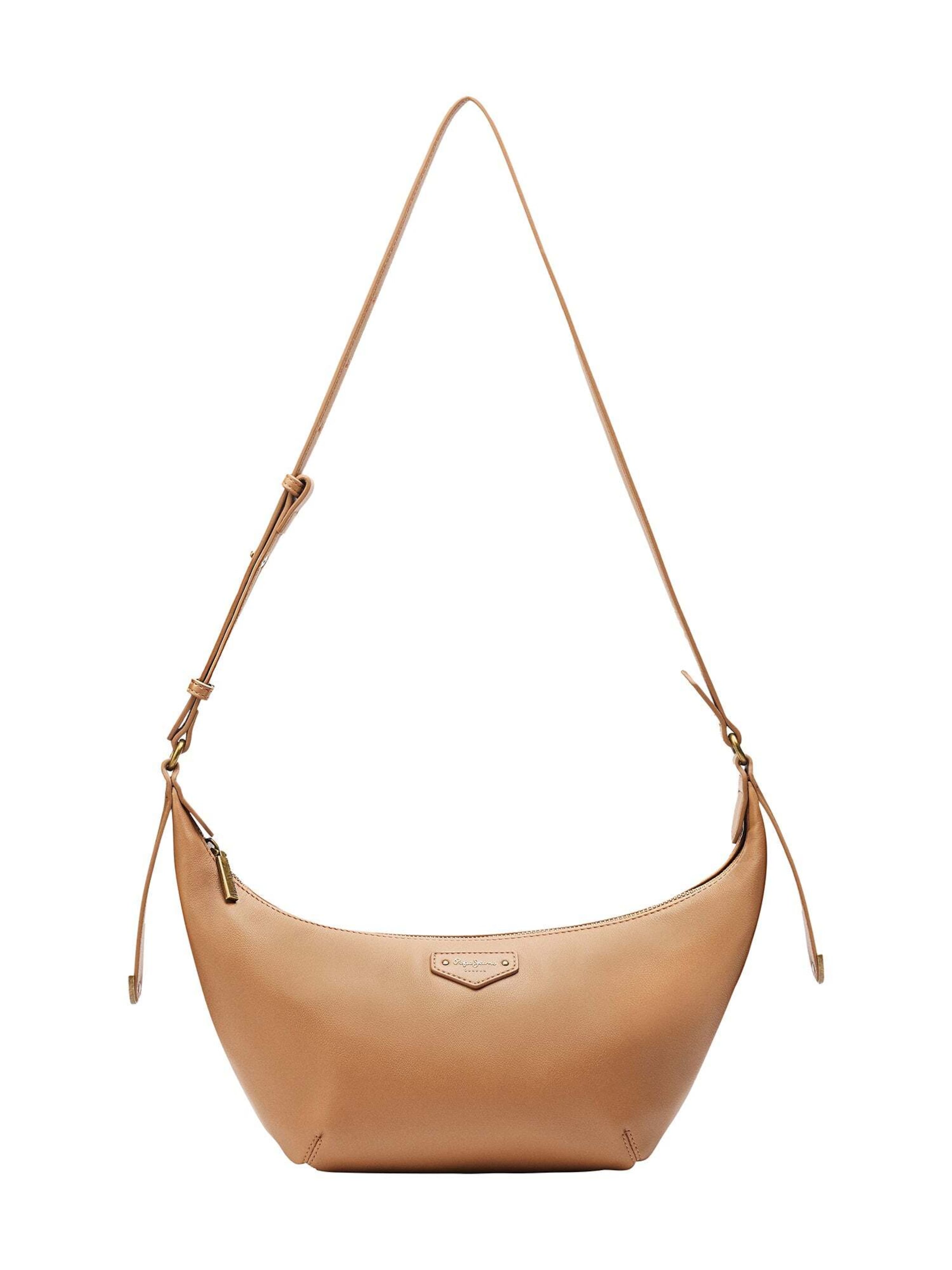 Pepe Jeans Schultertasche 'Ines' in Braun