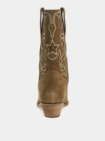 GUESS Cowboy Boots 'Ginnie' in Brown
