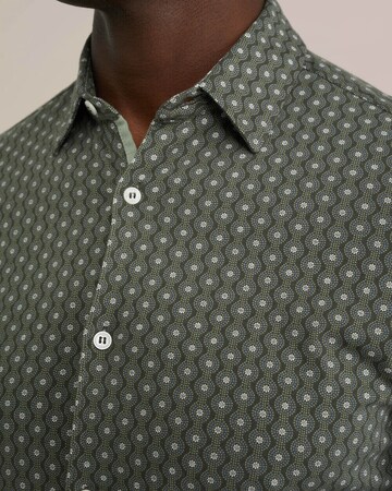 WE Fashion Slim Fit Hemd in Grün