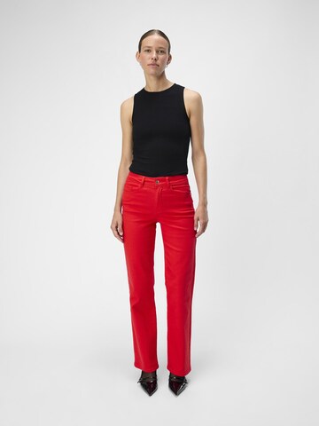 OBJECT Flared Jeans 'Marina' i rød