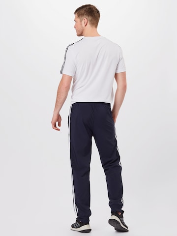 ADIDAS SPORTSWEAR Zúžený strih Športové nohavice 'Aeroready Essentials Tapered Cuff 3-Stripes' - Modrá