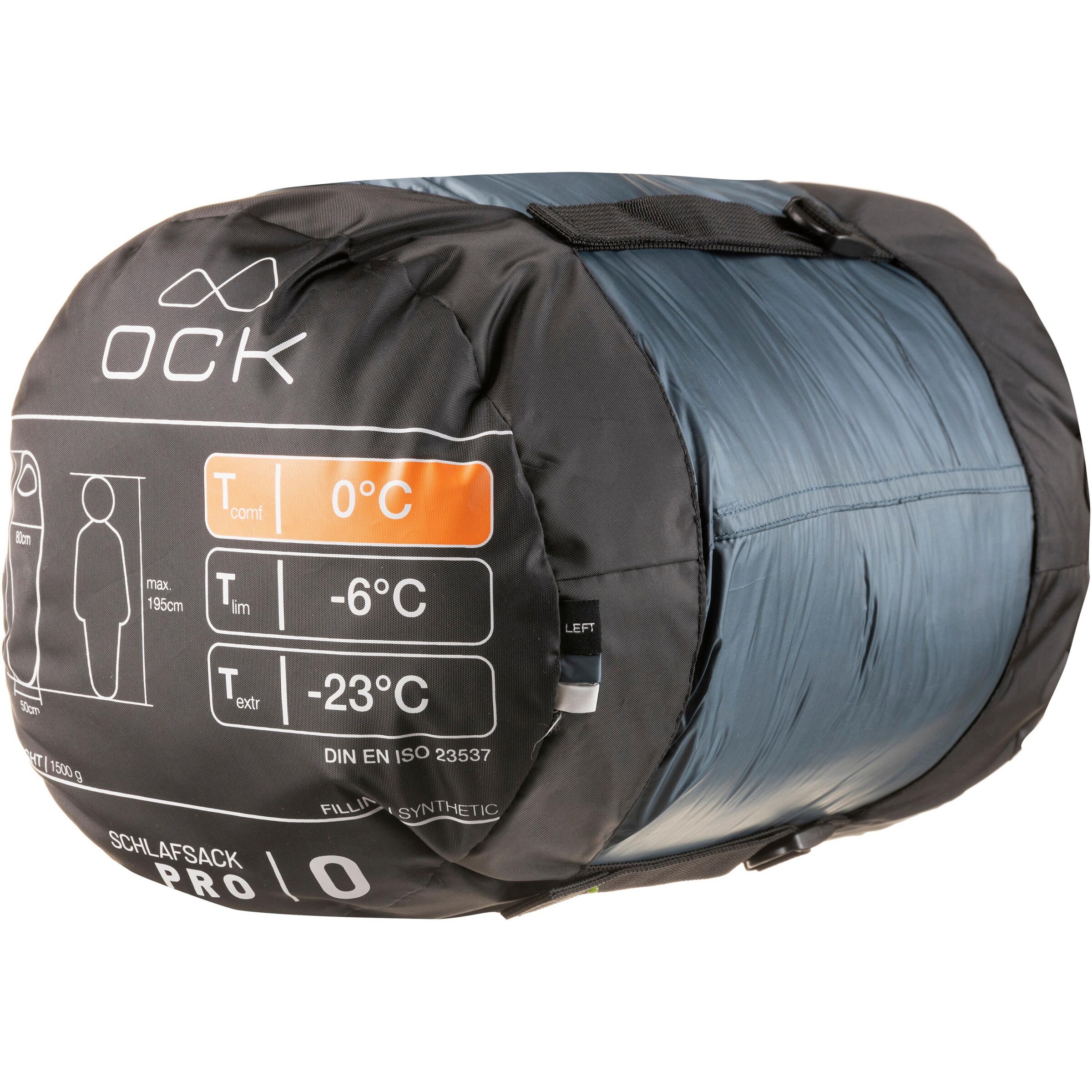 OCK Sleeping Bag 'Pro 0C' in Grey