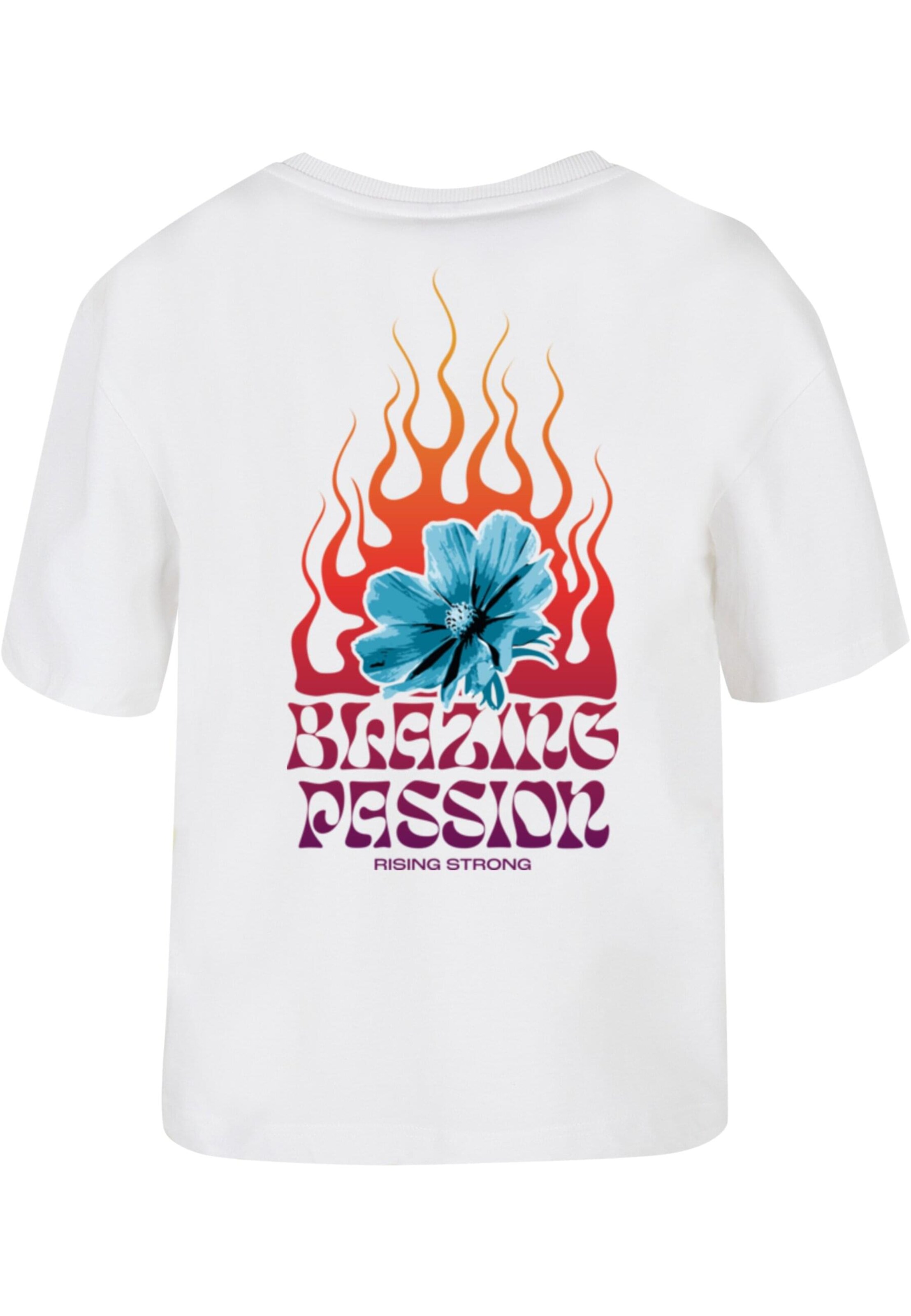 T-shirt 'Blazing Passion' Mister Tee en blanc