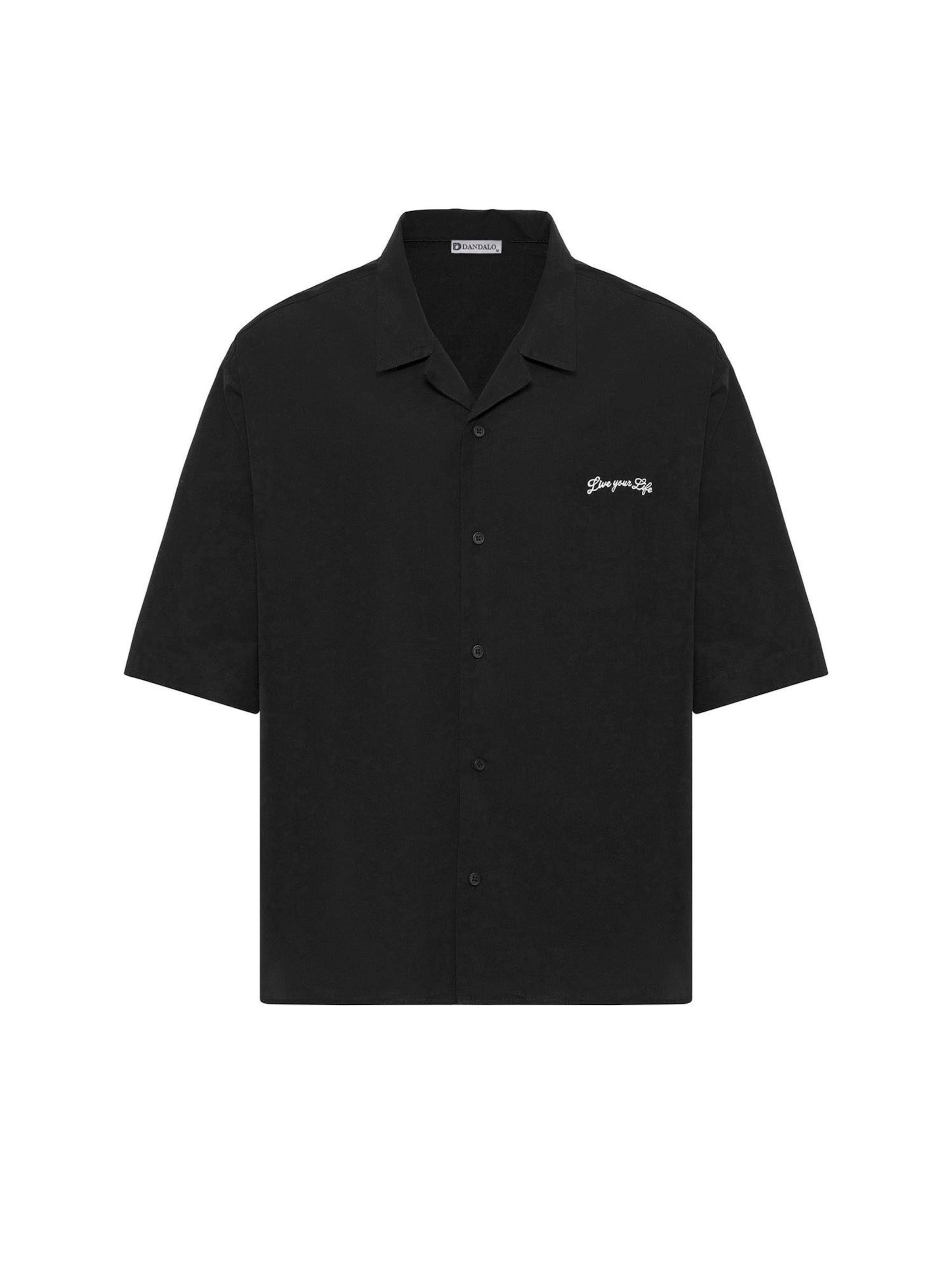 T-Shirt Dandalo en noir : devant