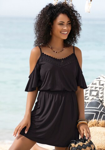 s.Oliver Summer dress in Black: front